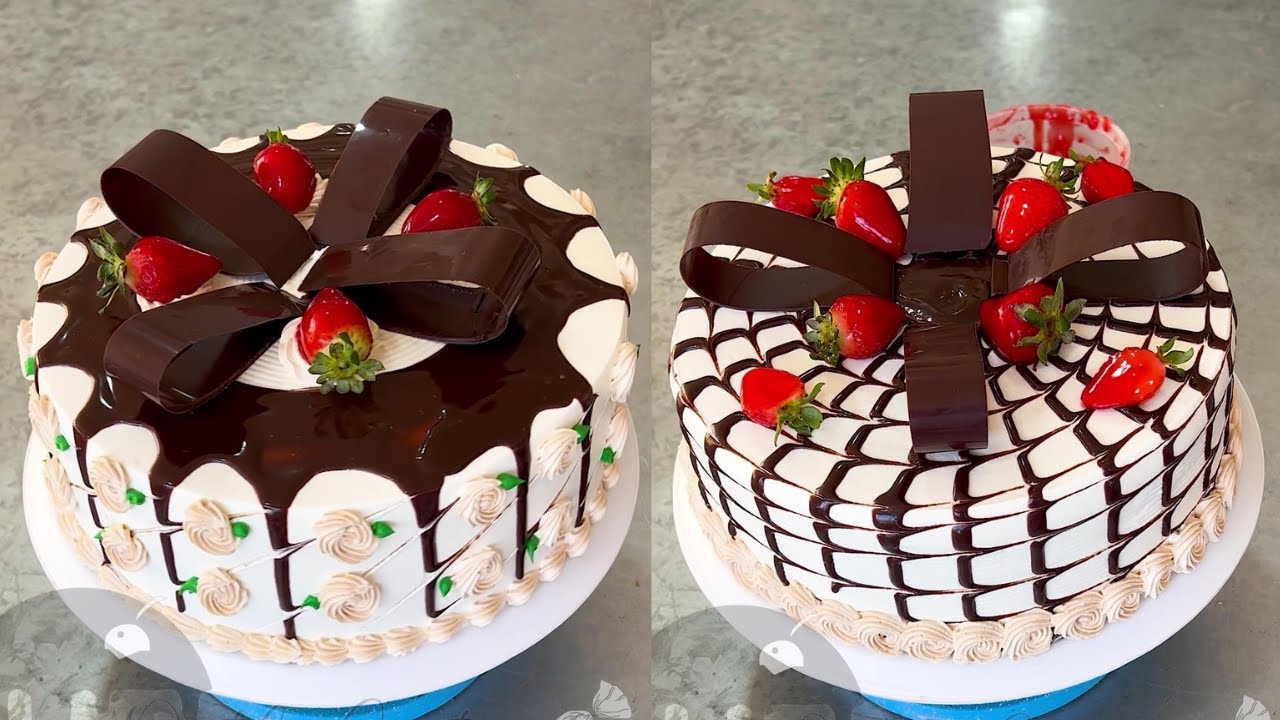 tutorial para decorar pasteles de vitrina con chocolate