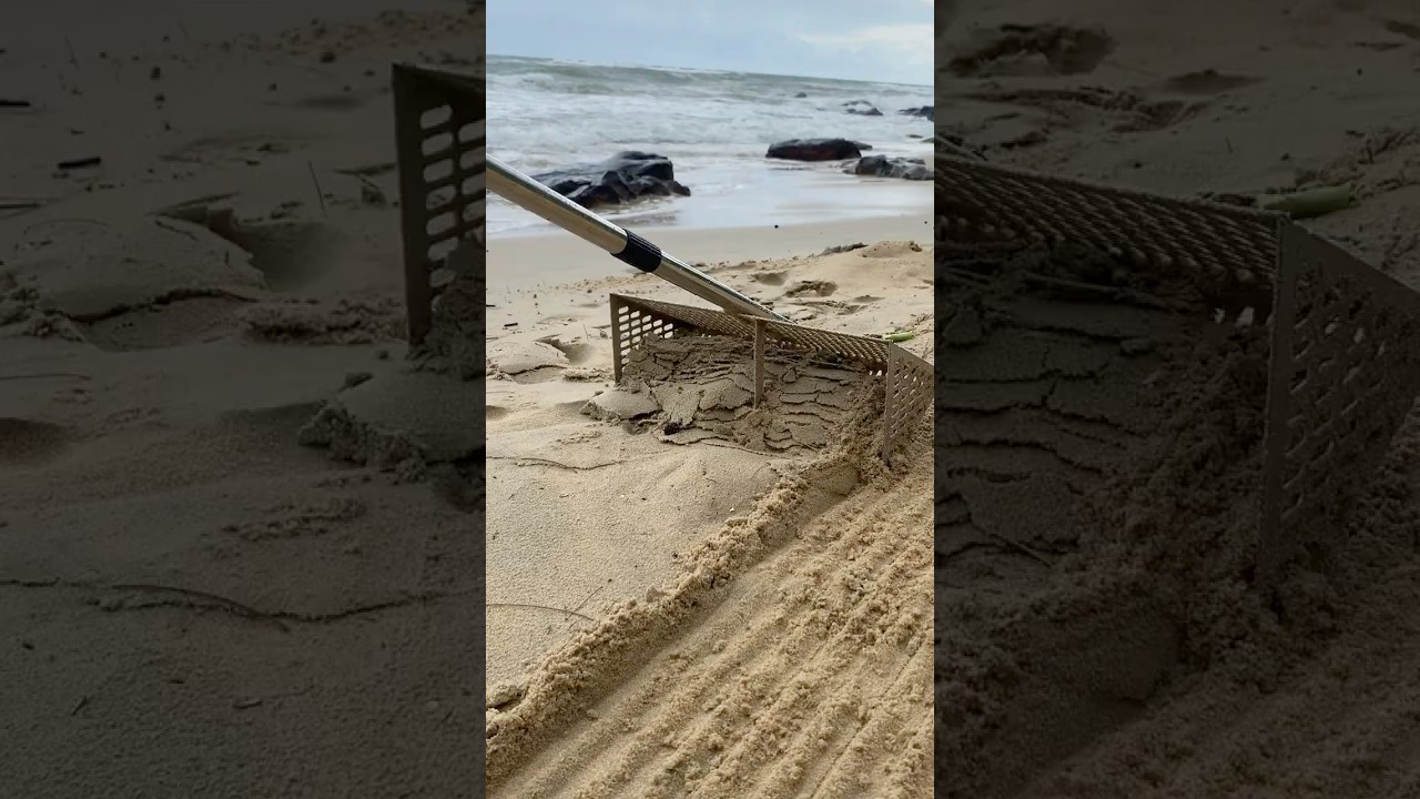Find Gold while cleaning the beach | Big waves #treasuresearch #treasurehunt