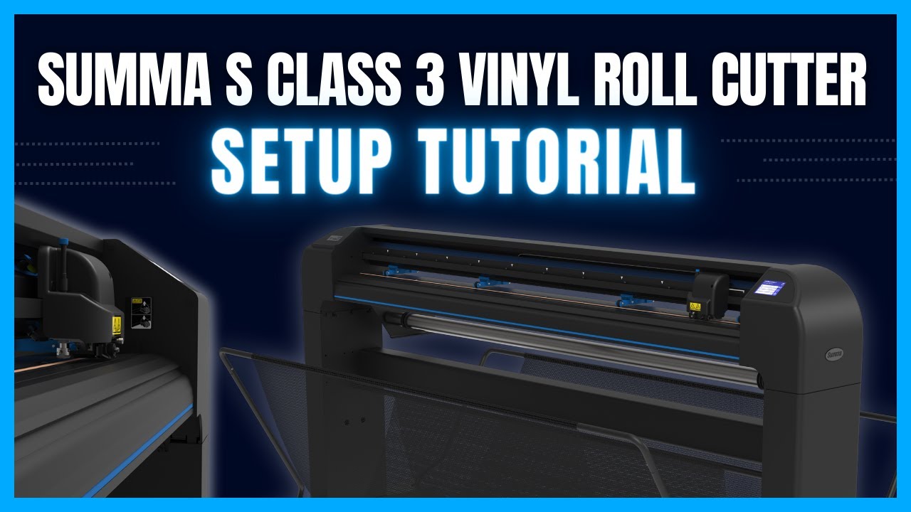 SUMMA S3 VINYL CUTTER SETUP TUTORIAL