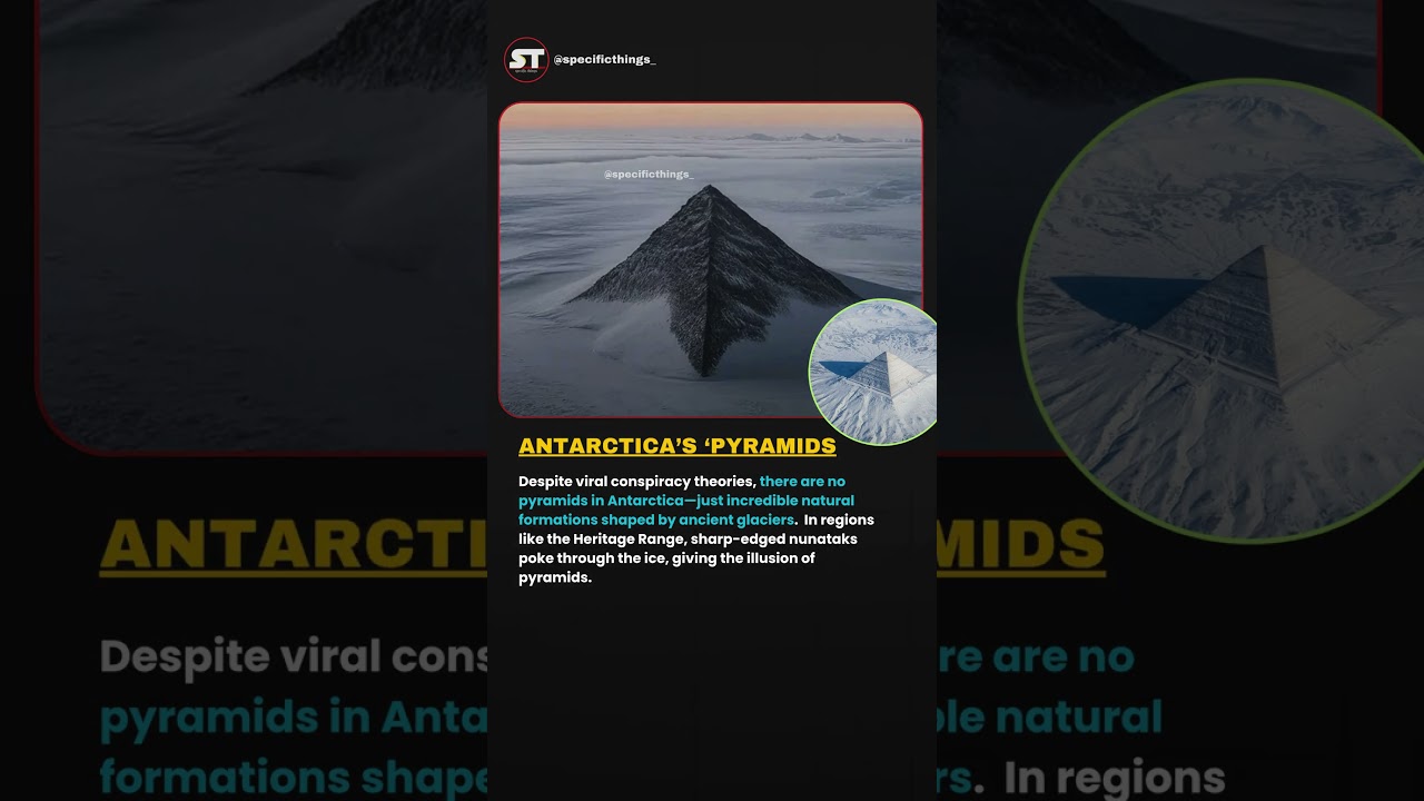Antarctica&rsquo;s &lsquo;Pyramids. is it true ? #factshorts #trendingshorts #shortsfeed #didyouknow #antarctica