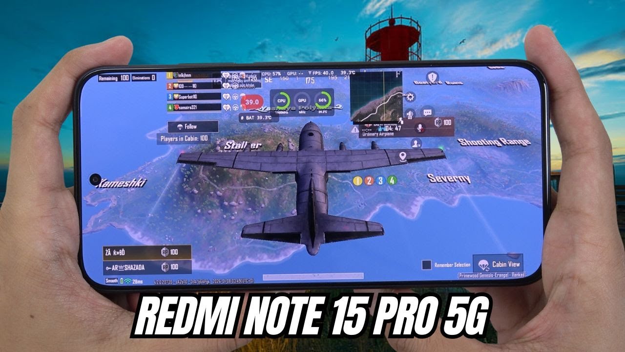 REDMI NOTE 15 PRO 5G test game PUBG Mobile | Helio G100-Ultra