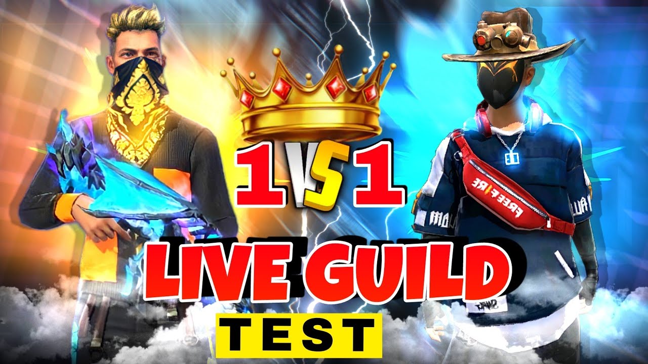 🎯 1 Vs 1 🎯 FREE FIRE LIVE FF LIVE TESTING FREE FIRE LIVE GUILD TEST JAGU GAMING