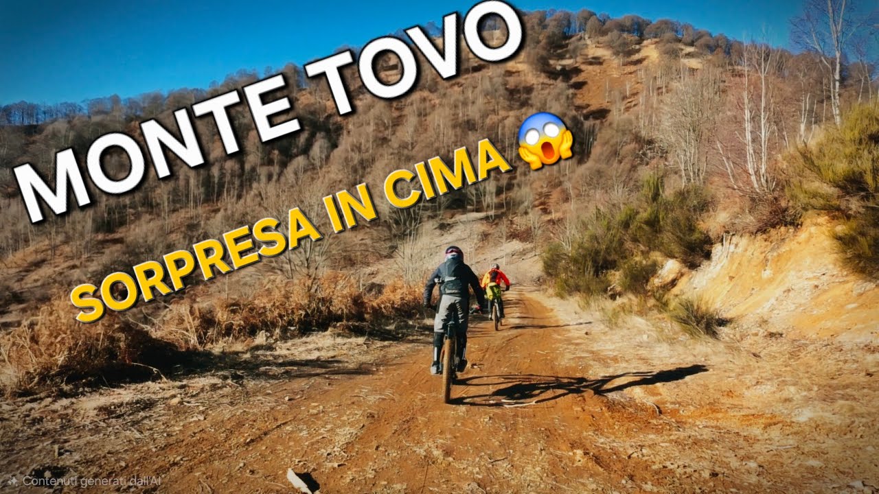 MONTE TOVO: salita durissima, panorama pazzesco e SORPRESA in cima 🤯 | MTB Borgosesia 
