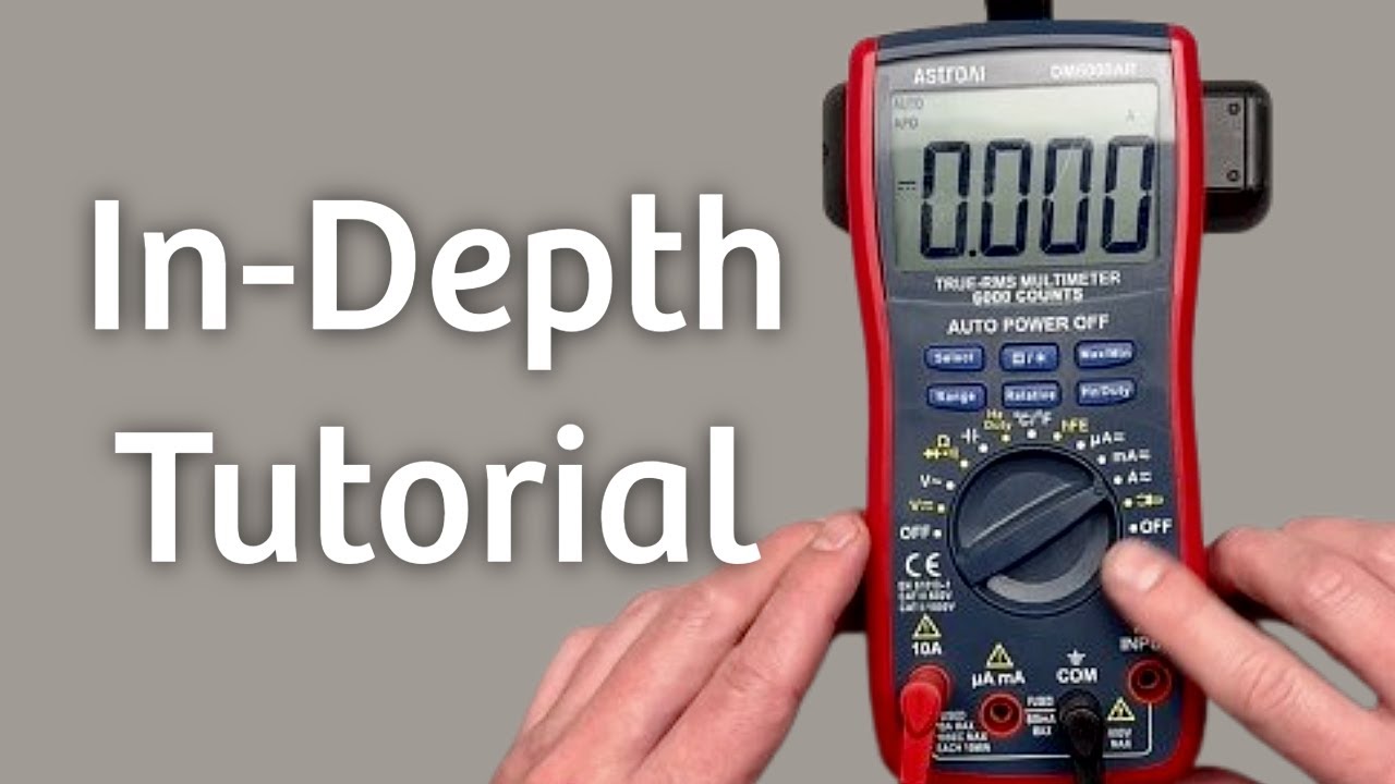 💡 How to Use the AstroAI DM6000AR Digital Multimeter - Comprehensive Beginner's Guide!