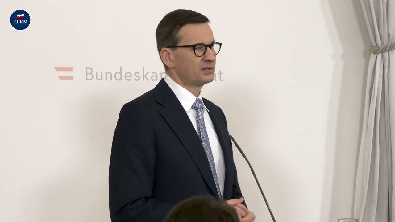 Mateusz Morawiecki, Karl Nehammer - konferencja prasowa w Wiedniu