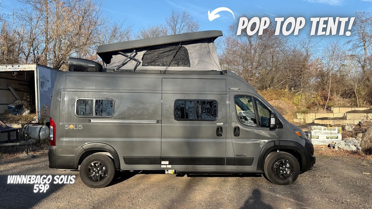 Маленький автодом класса B с палаткой-раскладушкой! Winnebago Solis 59P 2025 года