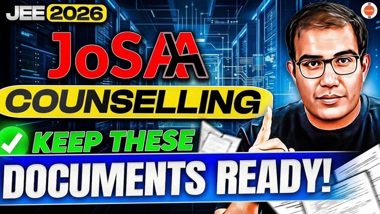 JoSAA 2026 | Keep these Documents READY ✅🔍 | Avoid Rejection❌ | Vinay Shur Sir