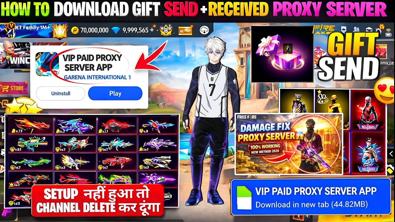 Free Fire Gift Send 🎁 How to Send & Receive Gifts | Diamond Gift Tutorial 2026 | KT Family