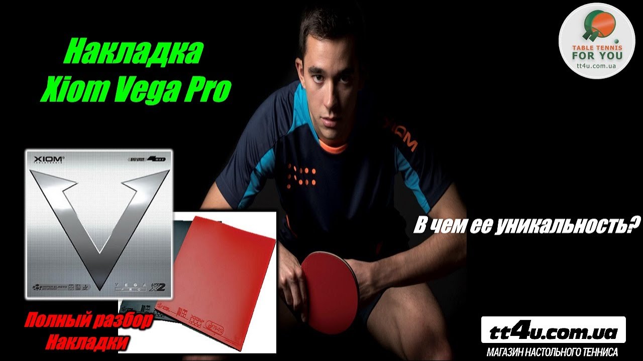 Накладка Xiom Vega Pro II В чем ее уникальность? II Полный разбор и Анализ II Xiom Table Tennis