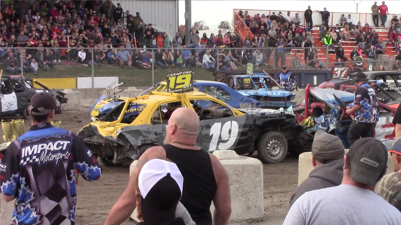 Fall brawl demolition derby pro mini heat #3 2017