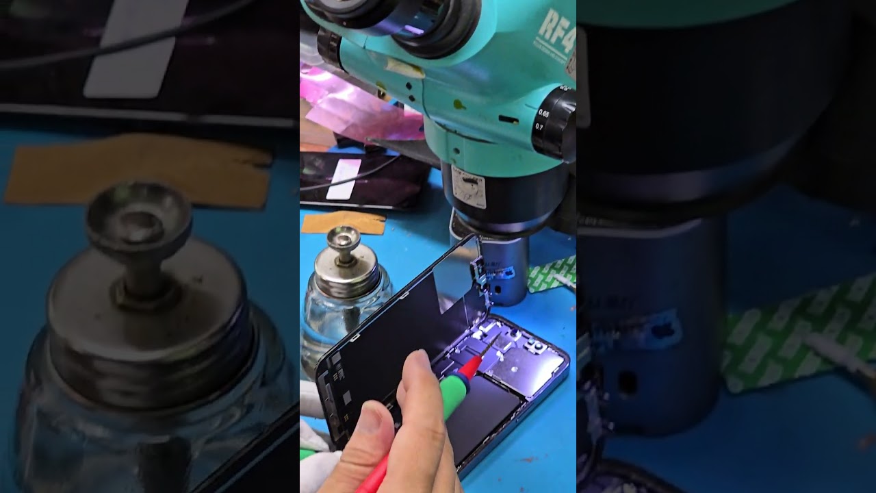 fix lỗi trắng màn iphone 13 pro câu dây dồng