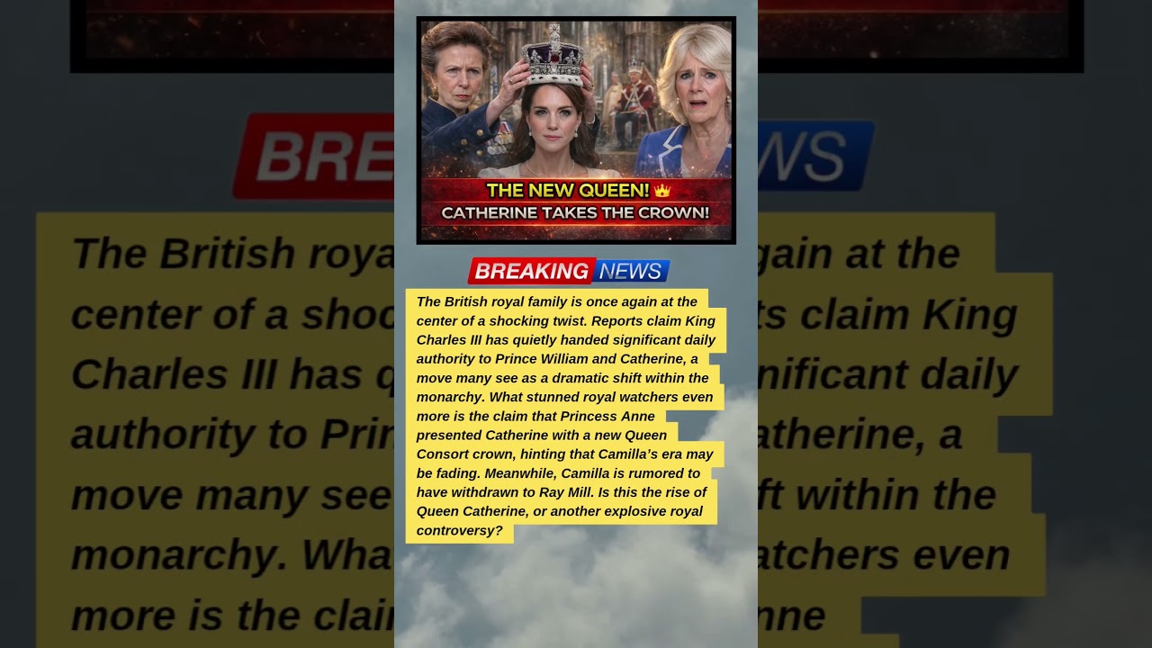 Catherine Crown Shock! Camilla Pushed Out? 👑🔥#RoyalDrama #RoyalFamily #BreakingNews