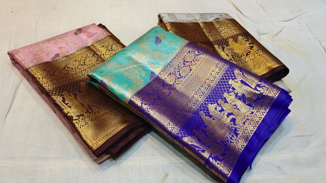 పట్టు చీరలు పెళ్లి ధమాకా💥సేల్  Wholesale Price Single Delivery Wedding Kanchi Pattu