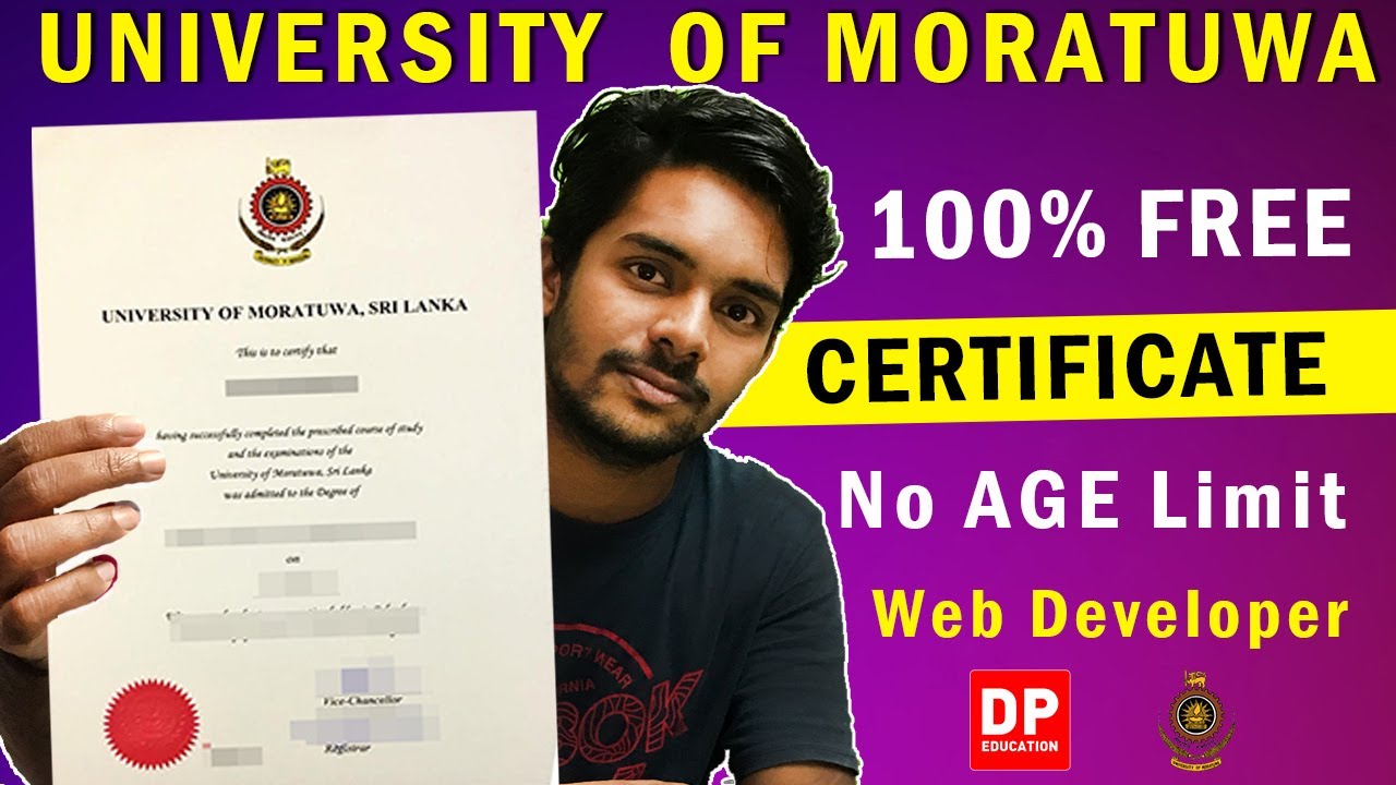 Free Online Certificate Course | University of Moratuwa