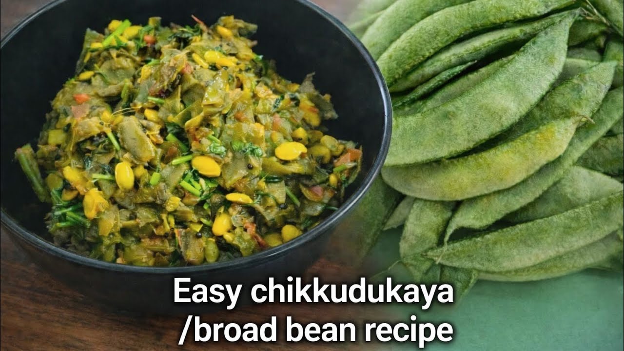 HOW TO MAKE EASY CHIKKUDUKAYA RECIPE 😋 | TASTY BROAD BEAN CURRY