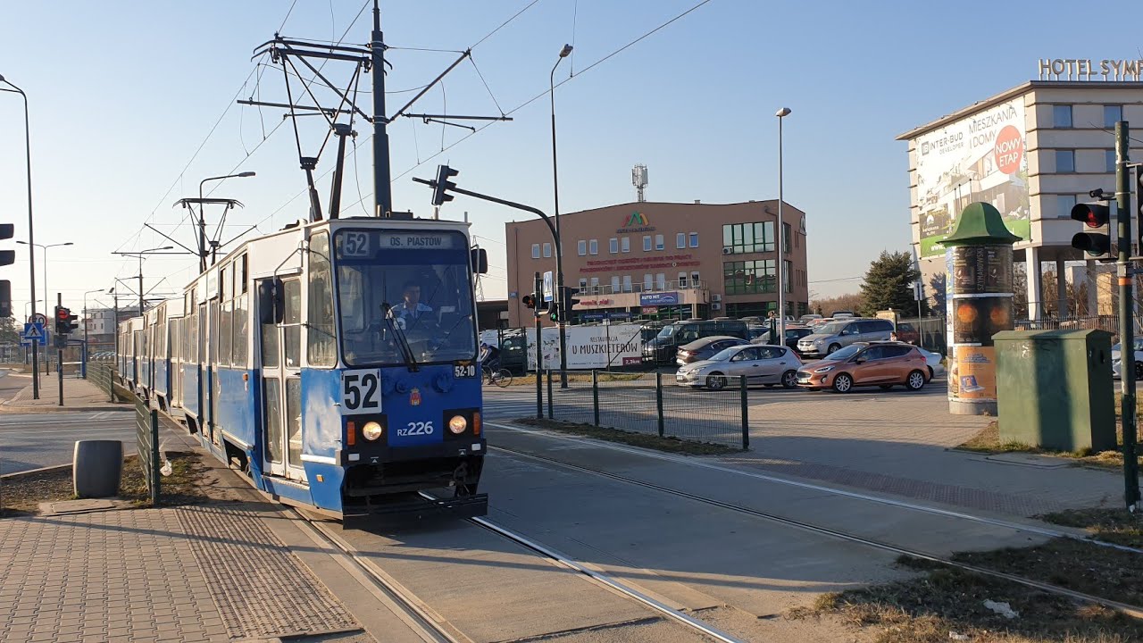 Konstal 105Na #RZ226+RZ228+RZ229. MPK Krak&oacute;w, linia 52