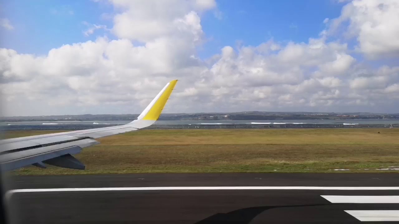 Airplane Take Off WINDOW VIEW | Bali Indonesia Denpasar Airport