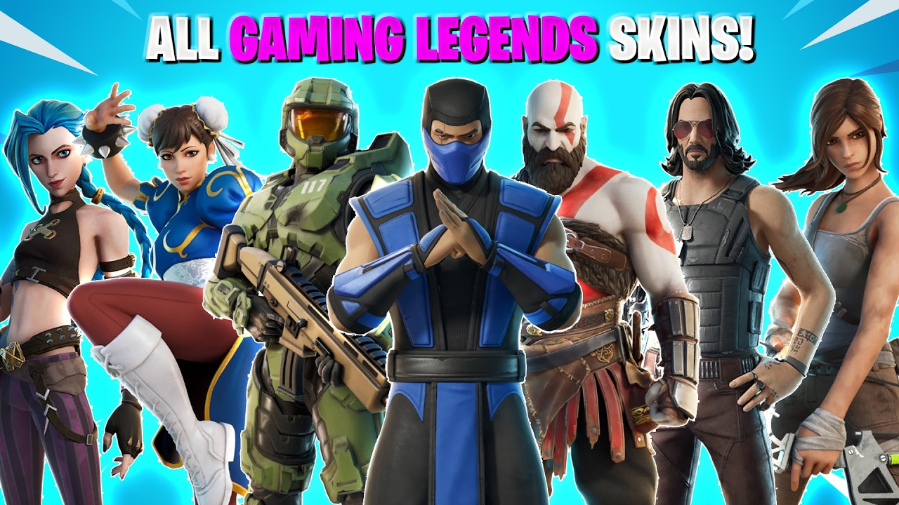 All Fortnite Gaming Legends Skins (2019-2025)