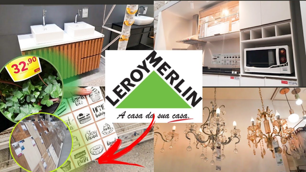 TOUR E ACHADINHOS NA LEROY MERLIN - CASA - PORCELANATO - REVESTIMENTO - GABINETE - COZINHA - PLANTAS