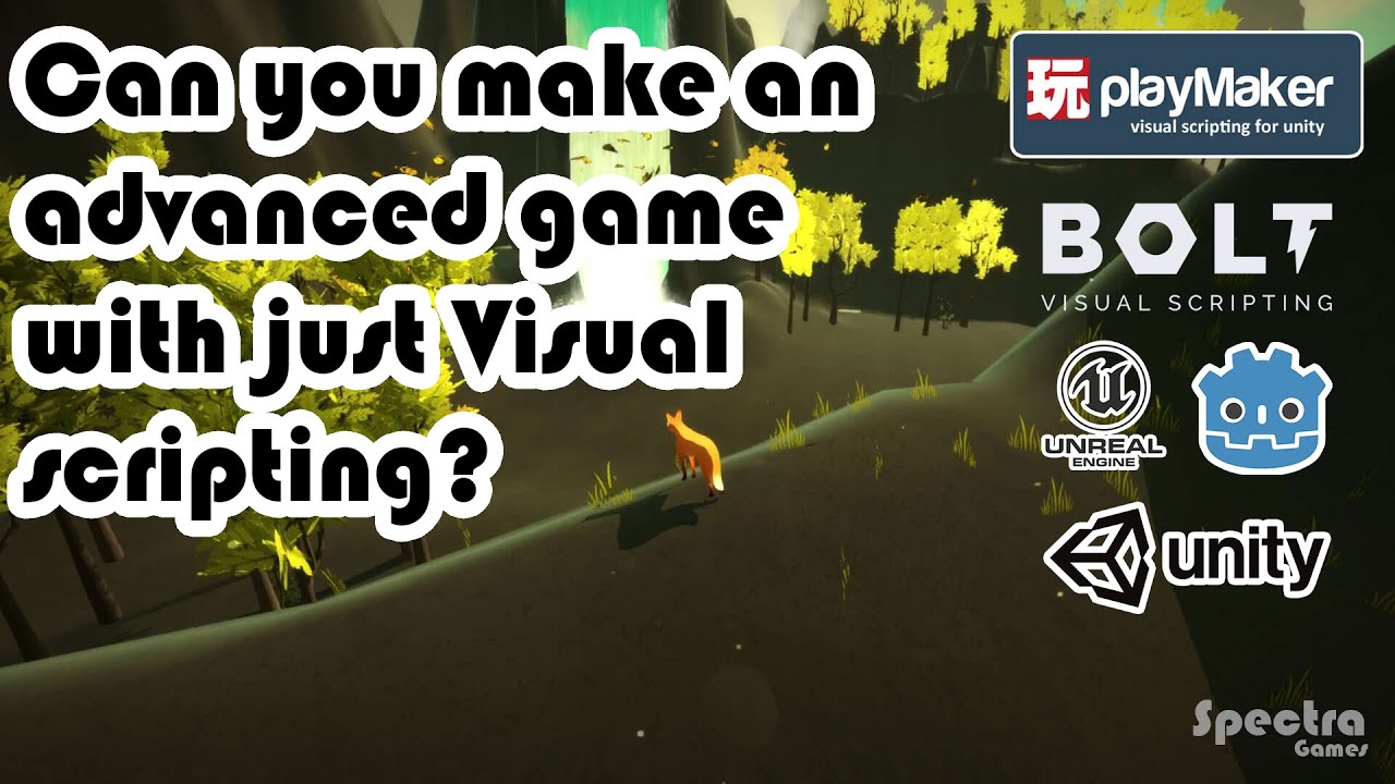 Can you make an advanced game with just Visual scripting? (no need for programming skills!)
