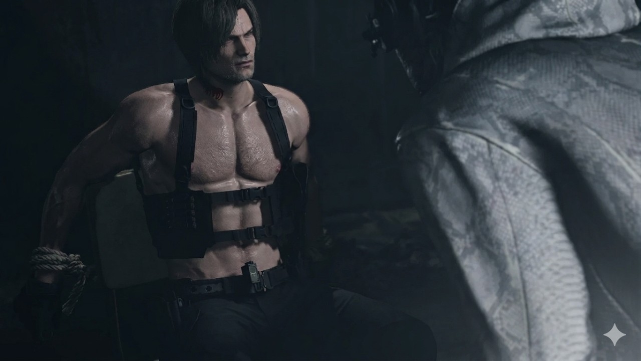 Leon Shirtless mod all cutscenes.