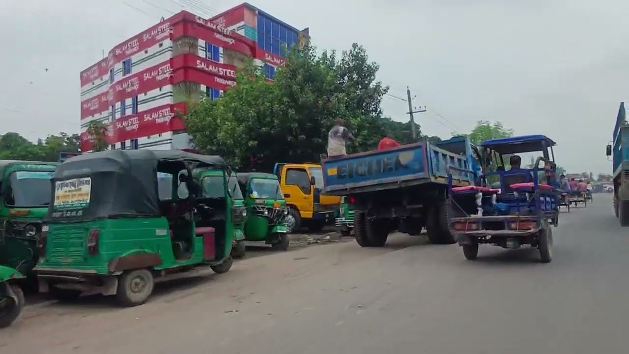 Street view of rural areas in Bangladesh || nature and people BD 