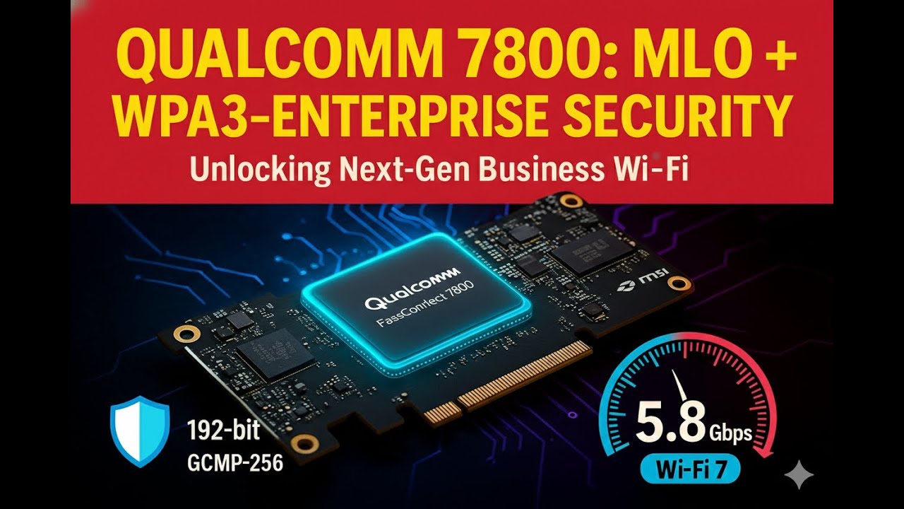 Wi-Fi 7 Fix: MLO + WPA3-Enterprise on Qualcomm 7800 (Driver 3.1.0.1571)
