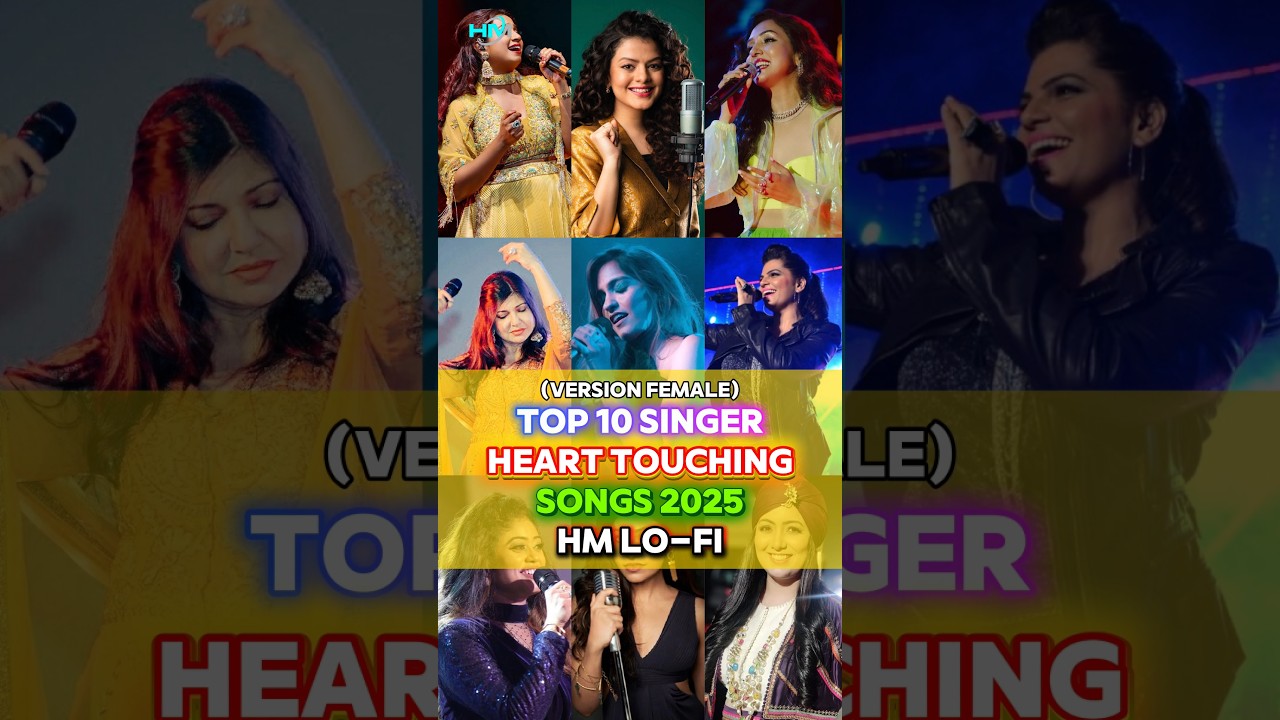 Top 10 Singer Heart Touching Songs (Version Female) 2025  HM LO-FI 🎶 | 