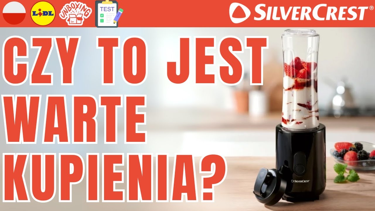 BLENDER KIELICHOWY DO KOKTAJLI SilverCrest SSMK 300 A1 POLSKA POLSKI LIDL