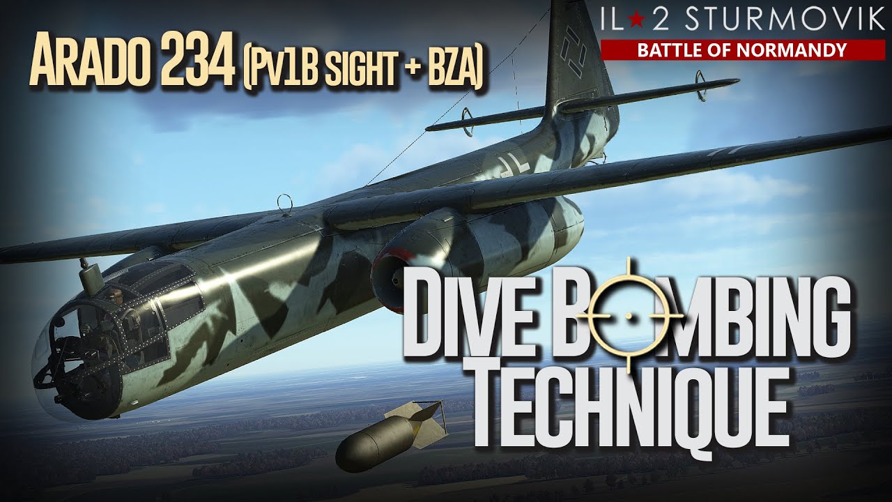 Техника пикирования с использованием Arado 234