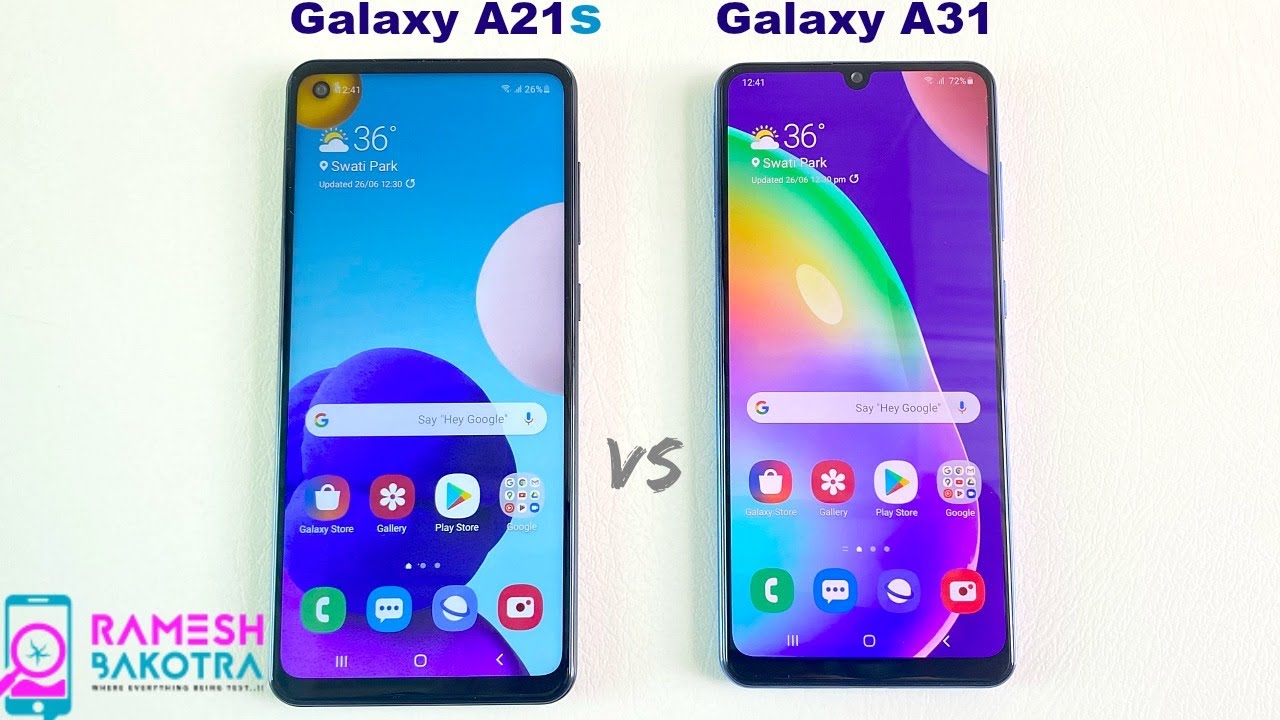 Samsung Galaxy A21s vs Galaxy A31 SpeedTest and Camera Comparison