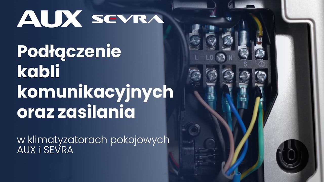 Podłączenie kabli komunikacyjnych oraz zasilania do klimatyzatora - Akademia Wienkra
