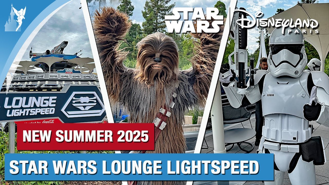 🌌 Star Wars Lounge Lightspeed with Chewbacca in Discoveryland at Disneyland Paris 2025