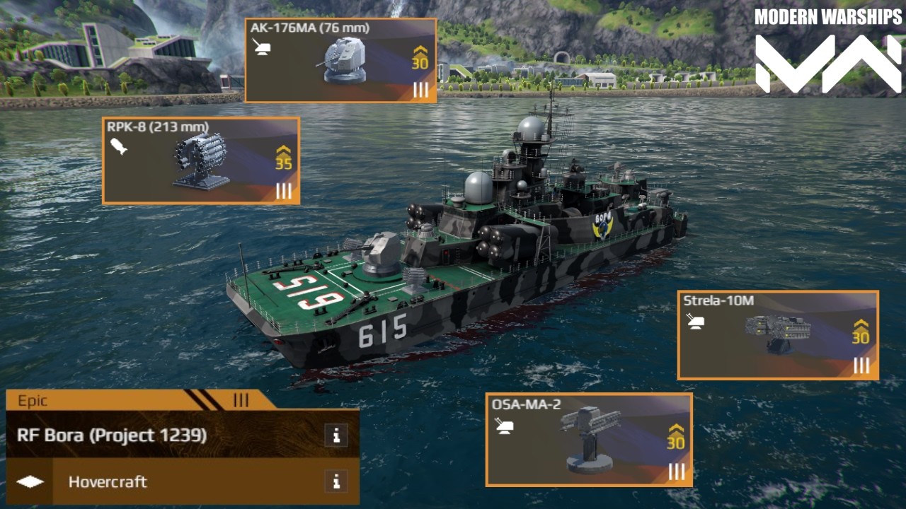 RF Bora (Project 1239) - New Bp Hovercraft - Gameplay & Review - Modern Warships