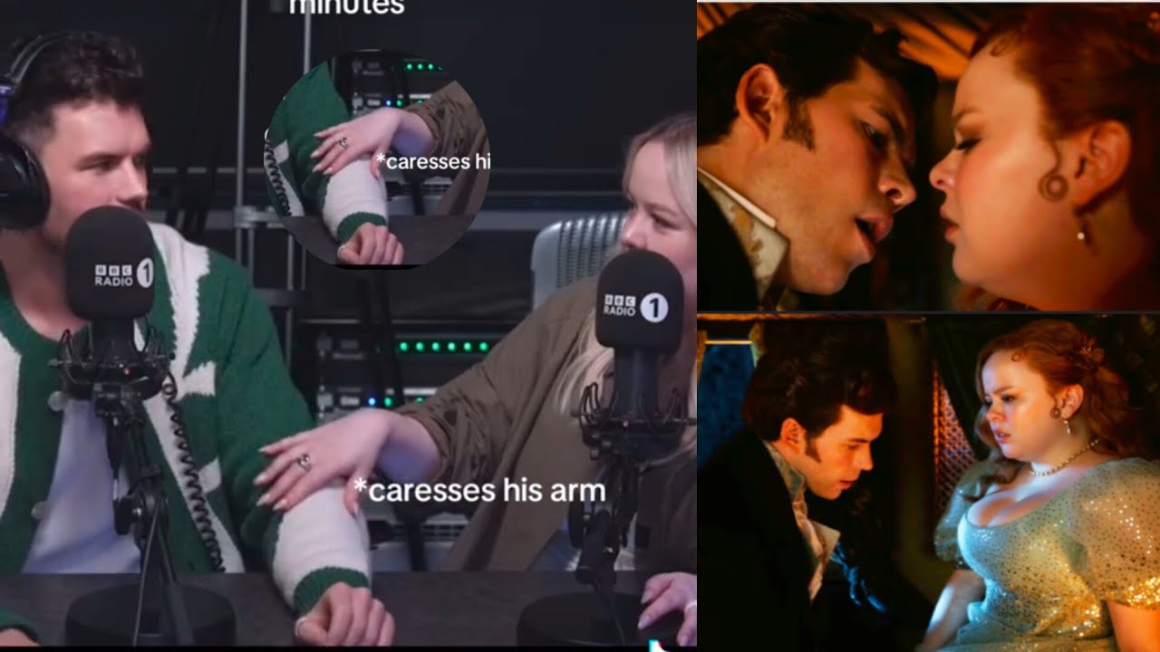 INTERVIEW EDIT: NICOLA COUGHLAN CARESSING LUKE NEWTON ON LIVE TV| USES BEDROOM VOICE TO RELIVE SCENE
