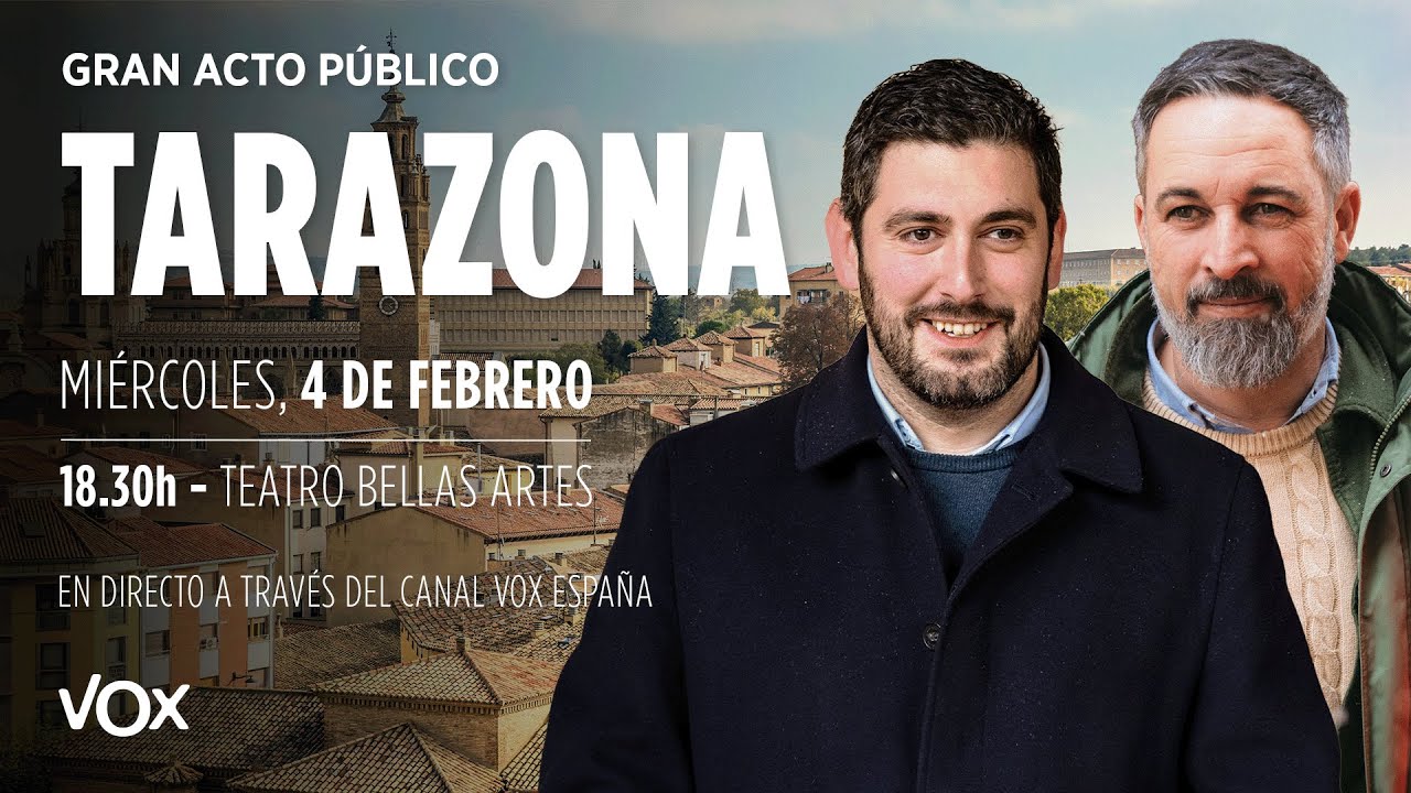 Gran Acto en Tarazona con Santiago Abascal