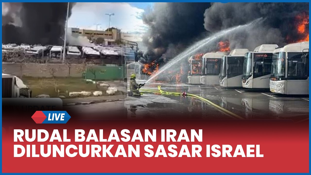 🔴 Serangan Rudal Balasan Iran Diluncurkan Sasar Israel, Sirine Meraung-raung