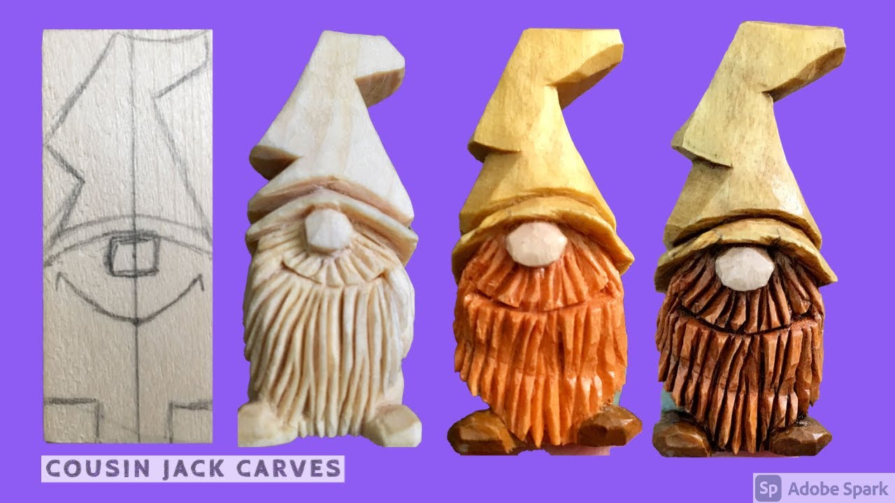Wood Carving A Gnome Combined With a Hillbilly = IttyBilly