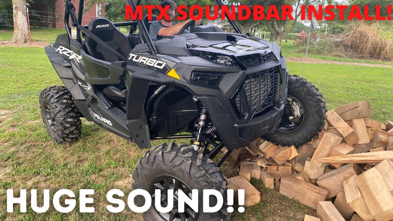 TURBO RZR GETS BIG SOUND WITH THE MTX MUDSYS31!! (INSTALL AND REVIEW)