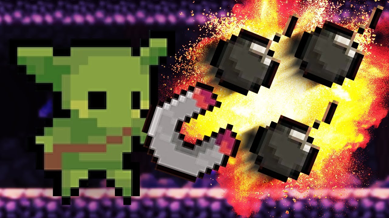 THROWING 100 BOMBS AT ONCE! - PEGLIN
