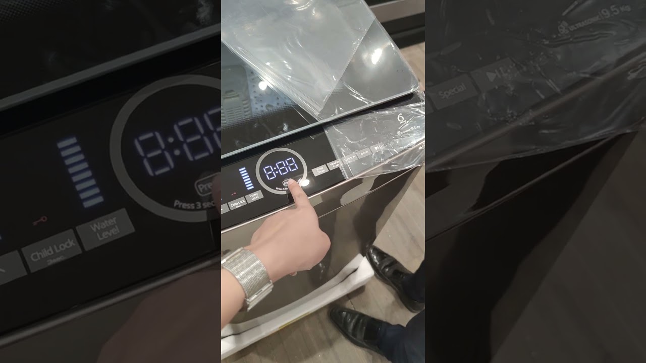 DEMO: WVWD950BKG Whirlpool Automatic Washing Machine Direct Drive Inverter | Topload