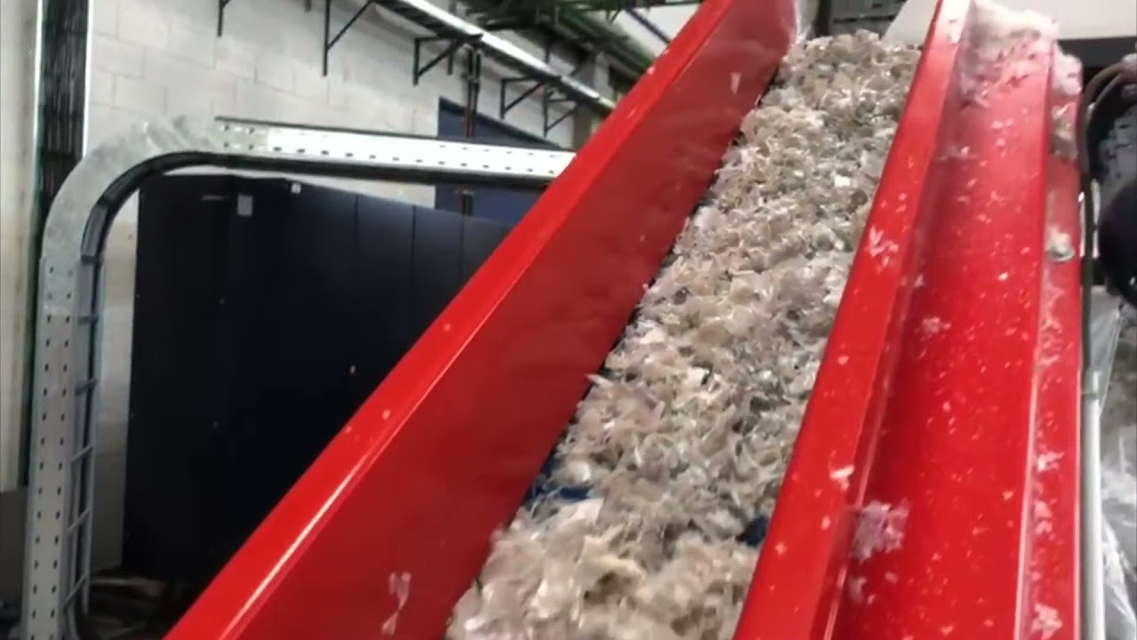 WEIMA WLK 15, rozdrabnianie i recykling folii w linii z Erema TVE 160