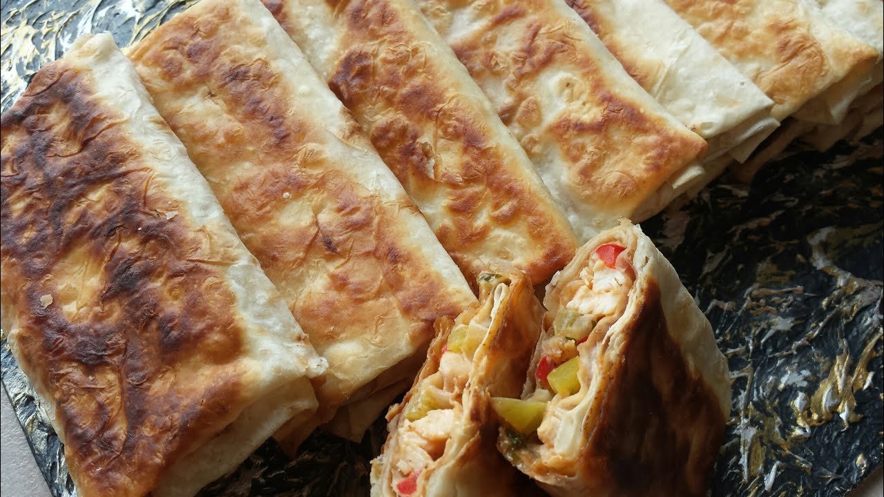 Lavaşdan Super Ləzzətli Qəlyanaltı.Lavas salatı
