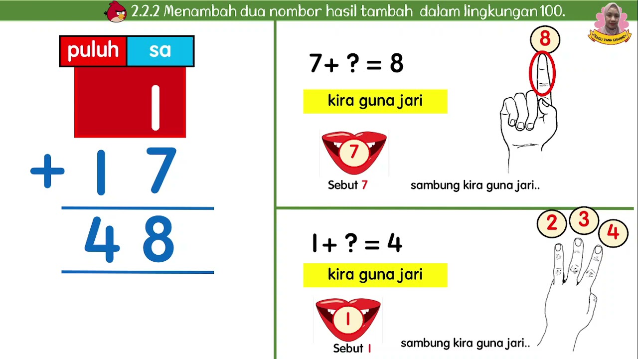 MATEMATIK TAHUN 1 : TAMBAH MUDAH #matematik, #tambah #pdpr