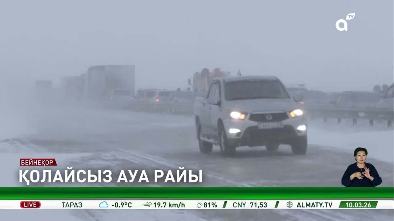 Елде ауа райы күрт бұзылып, бірқатар өңірде боран күшейді