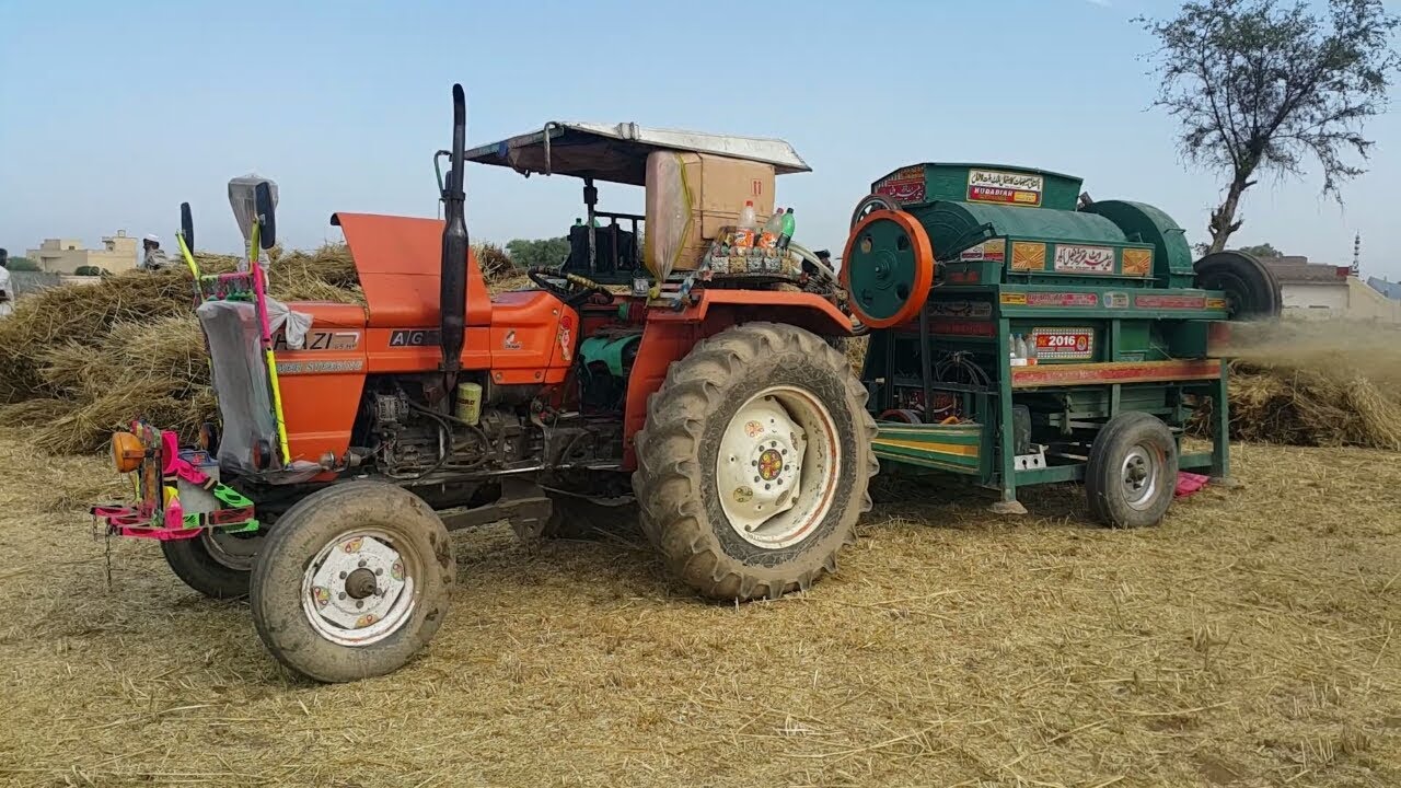 Wheat Harvesting Thresher Working With Tractor Full Episode Village Lifestyle