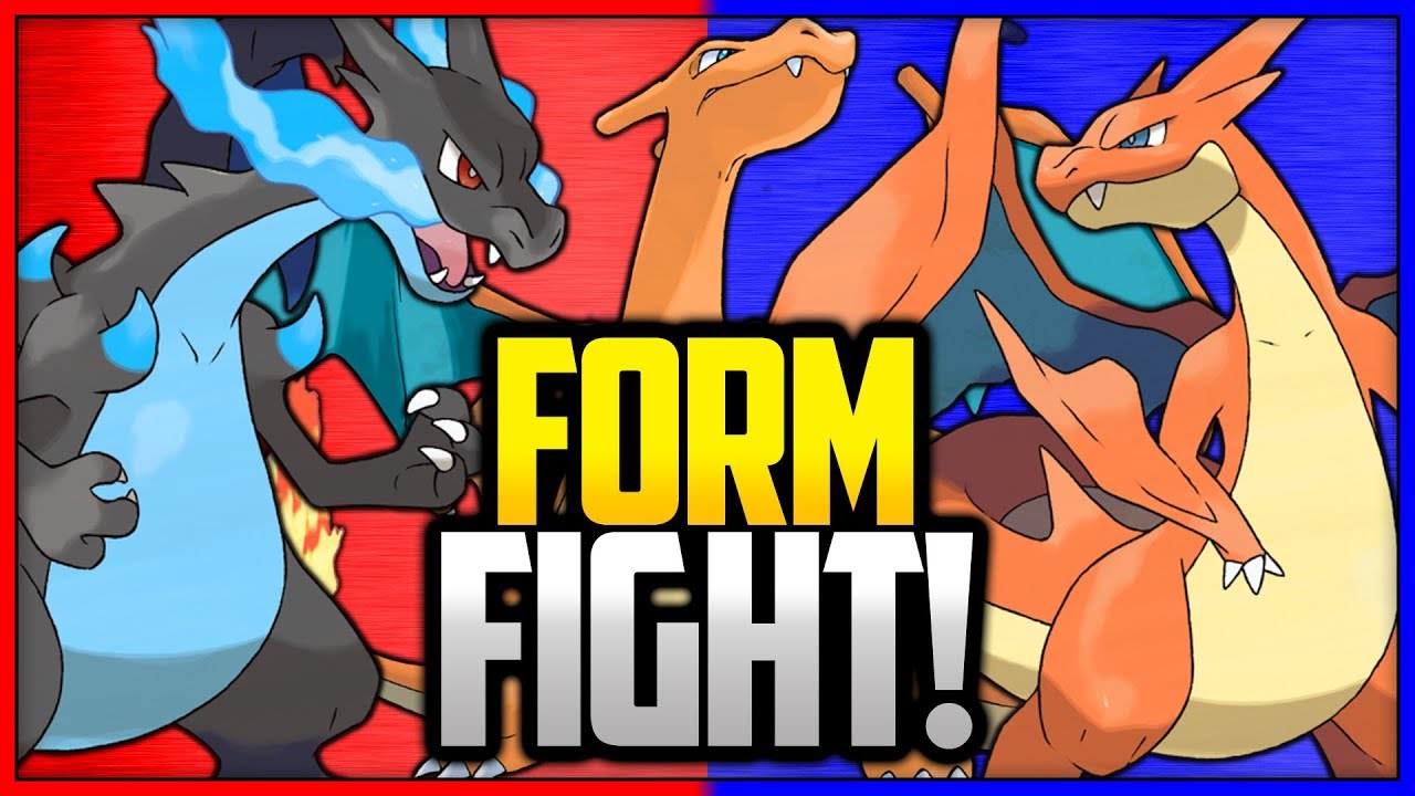 Чаризард против Мега Чаризарда X против Мега Чаризарда Y | Pokémon Form Fight
