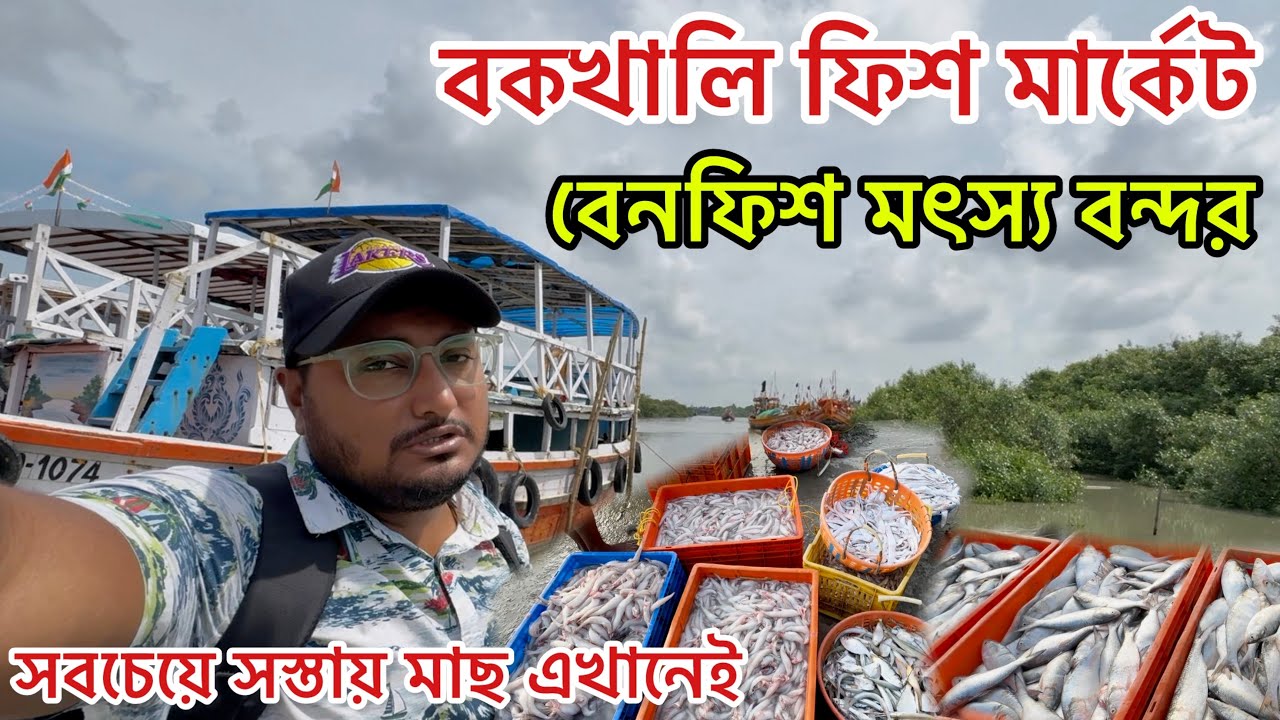 বকখালি মাছের বাজার I Wholesale Fish Market I বকখালি বেনফিস মৎস্যবন্দর I Benfish Harbour at Bakkhali