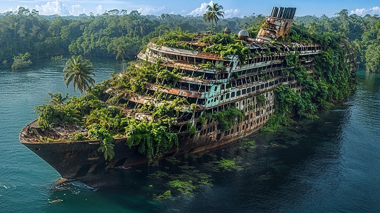 Пропавший круизный лайнер найден на острове в джунглях