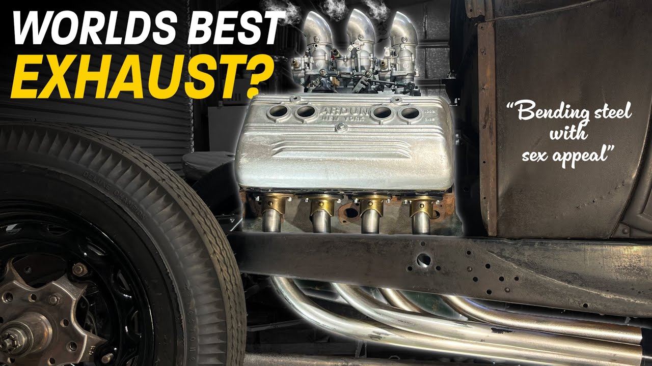 Crafting Traditionally Sand Bent Exhaust with One-Off Custom Flange Plates! Devils in the Details. 😈